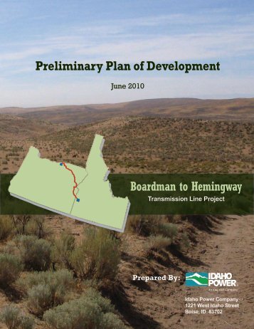 Sections 1-3 - Boardman to Hemingway Transmission Line Project