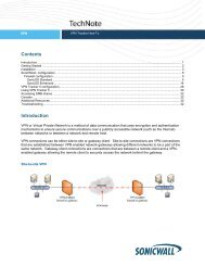 VPN Tracker - SonicWALL