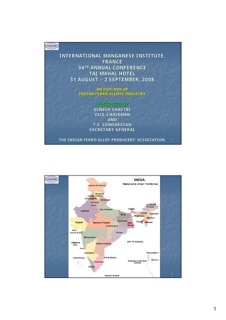 ferro alloys - International Manganese Institute