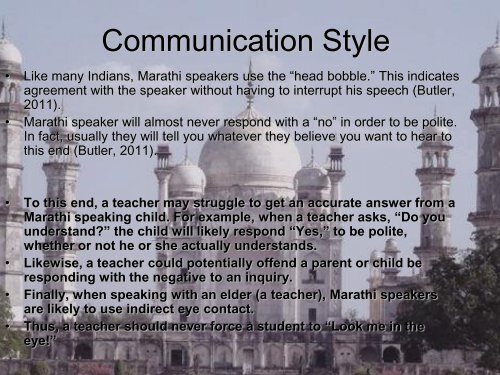 As Marathi Speakers Learn English - RITELL