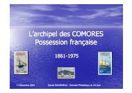 La philatÃ©lie des Comores - Amicale PhilatÃ©lique Paris 12