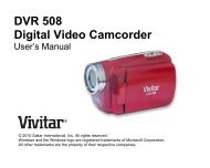 DVR 508 Camera Manual - Vivitar