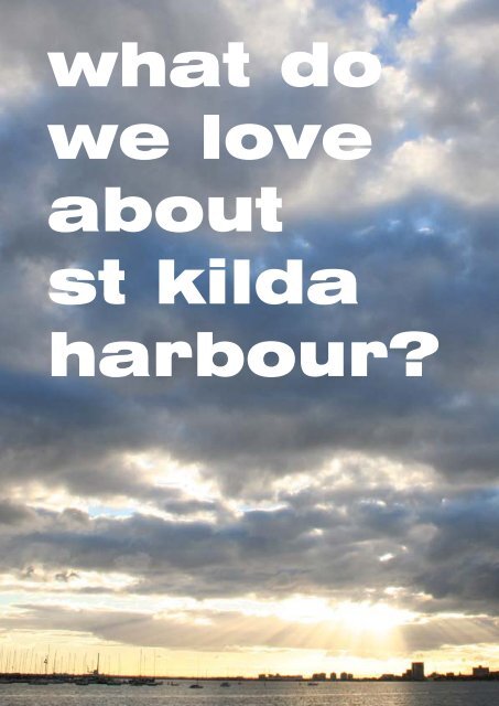 St Kilda Harbour Concept Plan - Parks Victoria