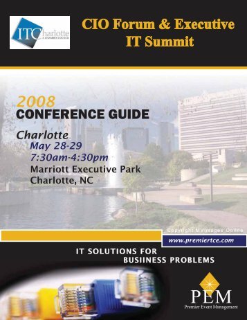 CONFERENCE GUIDE - The Premier CIO Forum by PEM Conferences