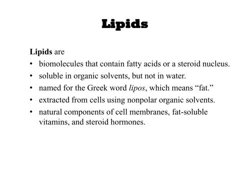 Lipids