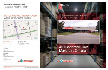 400 Cochrane Drive Markham, Ontario - DTZ