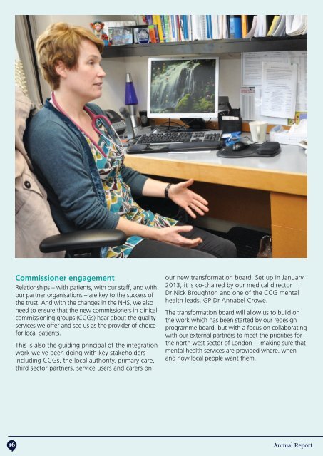 Annual report 2012-13 - West London Mental Health NHS Trust