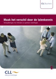 Maak het verschil door de talenkennis - Le CLL