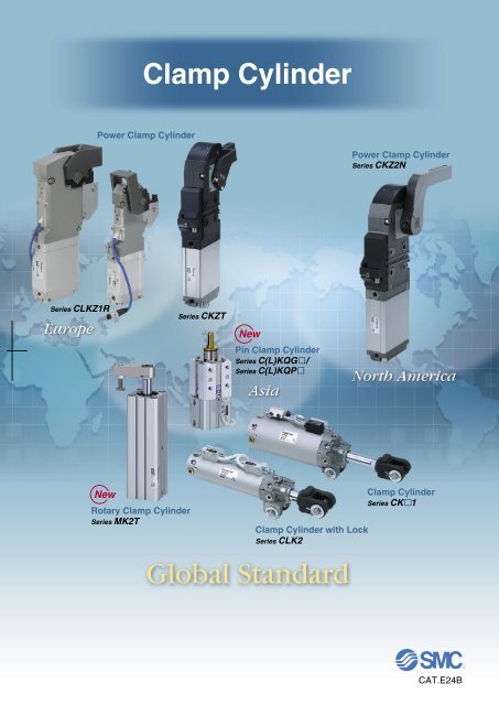 Clamp Cylinder with Magnetic Field Resistant Auto Switch - SMC