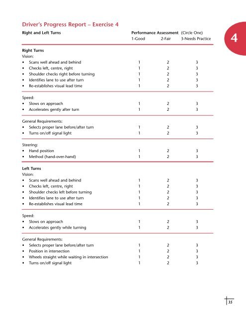 Geared to Go A Workbook for Coaching New Drivers