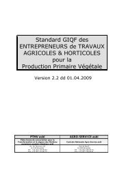 Standard GIQF des ENTREPRENEURS de TRAVAUX AGRICOLES ...