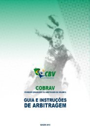 COBRAV - GUIA E INSTRUÃÃES DE ARBITRAGEM 2013 - CBV
