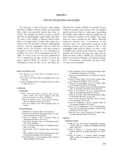 searchable PDF - Association for Mexican Cave Studies