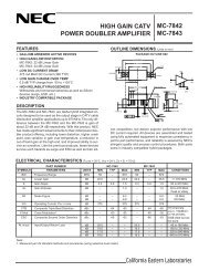 high gain catv power doubler amplifier mc-7842 mc-7843