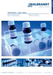 TesTTinTe / TesT inks - Ahlbrandt System GmbH