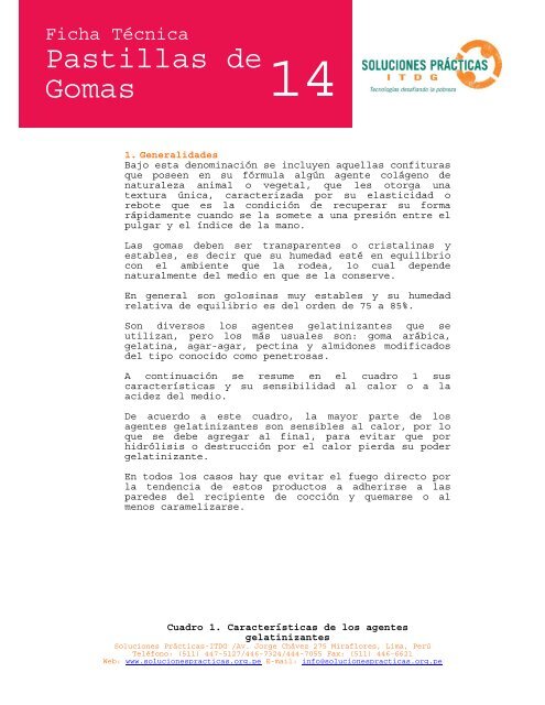 FichaTecnica14-Pastillas de gomas.pdf - Soluciones PrÃ¡cticas