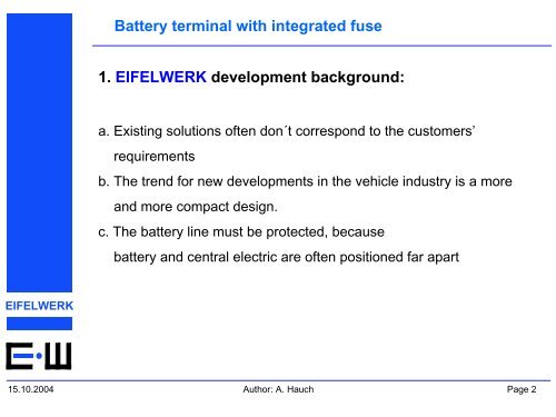 Battery terminal with integrated fuse