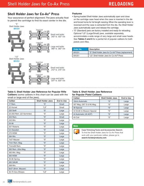 catalog #81 (4 MB) - Forster Products