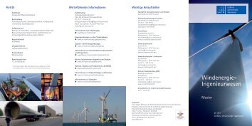 Windenergie- Ingenieurwesen - Institut fÃ¼r Stahlbau - Leibniz ...