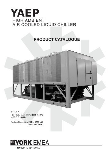 high ambient air cooled liquid chiller product catalogue