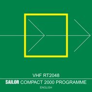 SAILOR COMPACT 2000 PROGRAMME VHF RT2048 - Polaris-as.dk