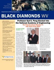 BLACK DIAMONDS WV - CEMR - West Virginia University