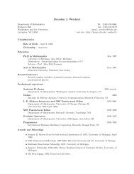 Brendan J. Weickert - Washington and Lee University