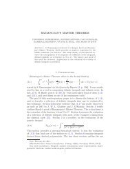 Ramanujan Master's Theorem