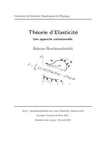 Théorie d'Elasticité - Bahram HOUCHMANDZADEH