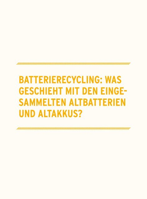 Ratgeber Batterien und Akkus - Umweltbundesamt