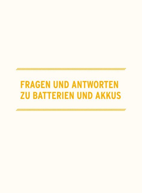 Ratgeber Batterien und Akkus - Umweltbundesamt