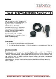 RA-50 GPS Wiederstrahler Antennen Kit - TecSys GmbH