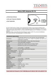 Aktive GPS Antenne RV-76 - TecSys GmbH