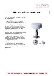 RK- 104 GPS re - radiateur - TecSys GmbH