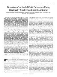 (DOA) Estimation Using Electrically Small Tuned Dipole Antennas