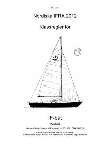 Klassregler 2012 (PDF) - Svenska IF-bÃ¥tfÃ¶rbundet