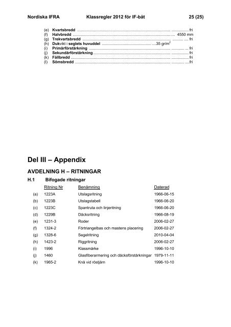 Klassregler 2012 (PDF) - Svenska IF-bÃ¥tfÃ¶rbundet