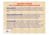 quelques chiffres sur le commerce electronique en 2008 - CCI du Jura