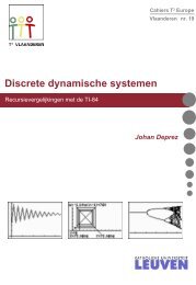 Cahier 19: Discrete dynamische systemen