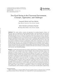 Two-Eyed Seeing in the Classroom Environment - Integrative Science