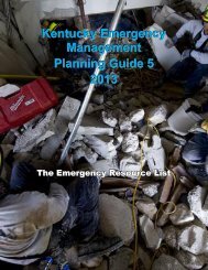 KYEM EMERGENCY PLANNING GUIDE 5 - Kentucky Emergency ...