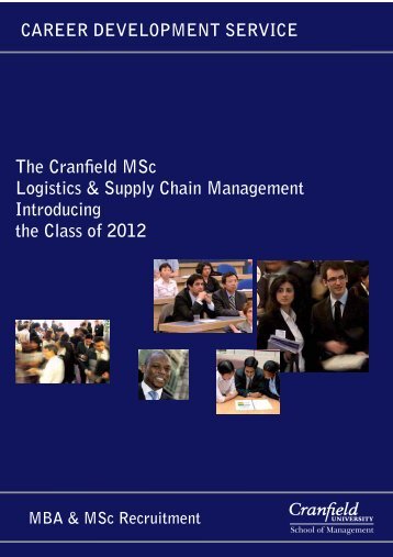The Cranfield MSc Logistics & Supply Chain Management ...
