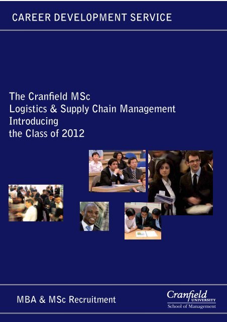 msc logistics and supply chain management personal statement