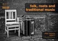 folk, roots and traditional music - Musicians' Union