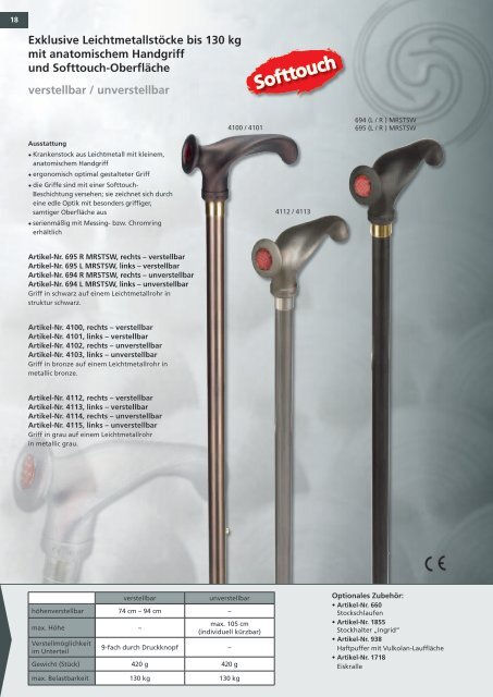 Gehstockkatalog 2011 - Hausmann AG