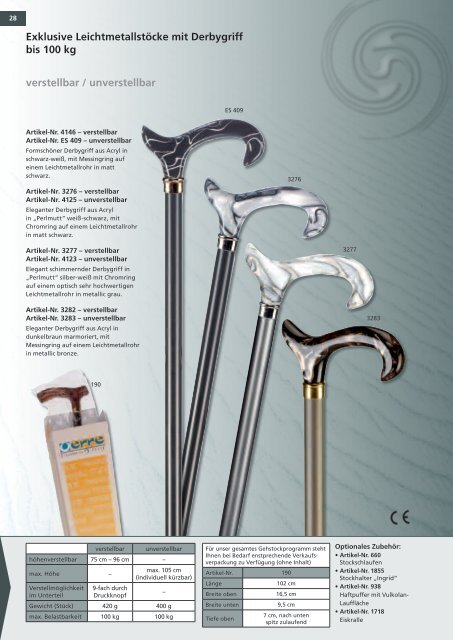 Gehstockkatalog 2011 - Hausmann AG