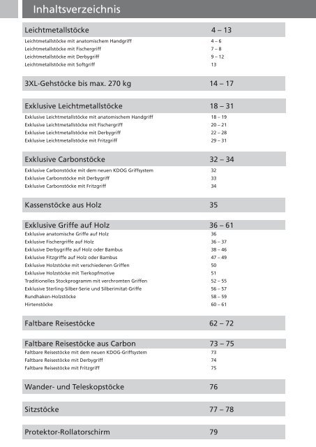 Gehstockkatalog 2011 - Hausmann AG