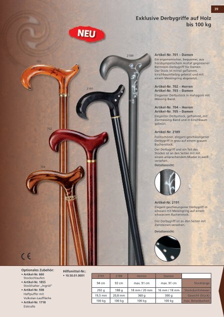 Gehstockkatalog 2011 - Hausmann AG