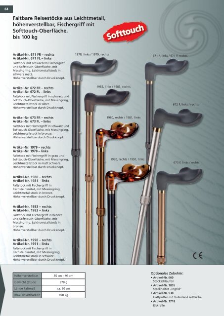 Gehstockkatalog 2011 - Hausmann AG