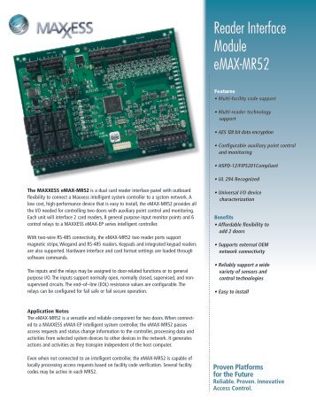 Reader Interface Module eMAX-MR52 - newmatic